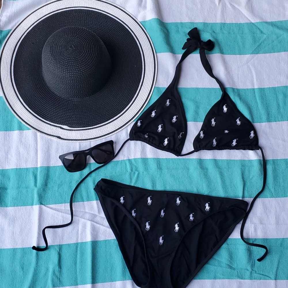Ralph Lauren Black Logo Bikini